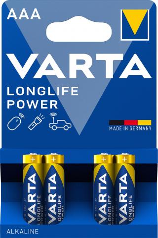 Батерии VARTA POWER ААА АЛКАЛНИ 4БР. - Батерии