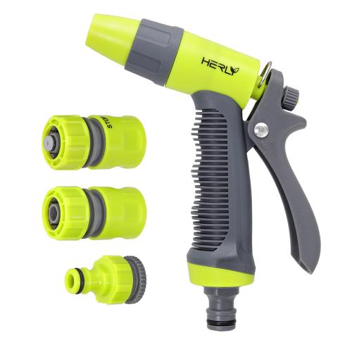 Пистолет поливен права струя комплект адаптер и 2бр конектори AB - Пластмаса