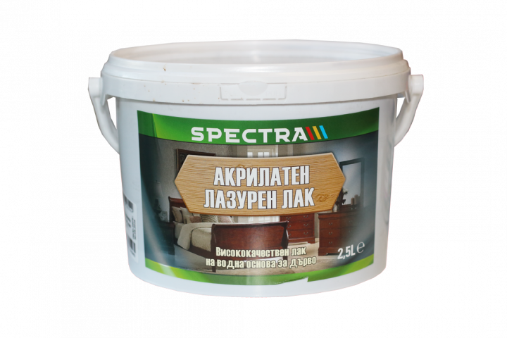 Акрилатен лазурен лак Spectra 2.5 л безцветен - Акрилатни лазурни лакове