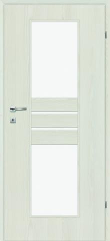 Врата Medea м.(3) 80 см. лява - ясен бял 3D - Интериорни врати