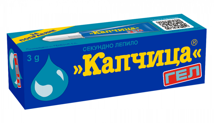 Капчица гел 3гр - Секундни лепила