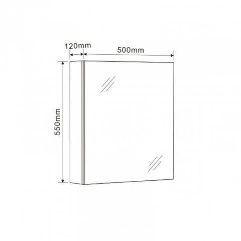 Огледален шкаф Илина, снимка 4 - Pvc