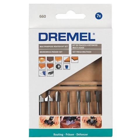 DREMEL комплект накрайници за ръчно  фрезоване, снимка 2 - Машини