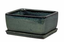 Саксия Nara 15.5х12х5.8 см тъмно зелено