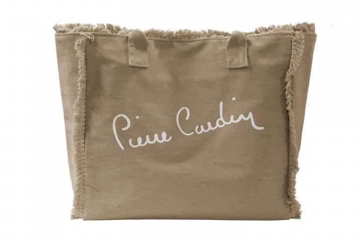 Плажна чанта Pierre Cardin 41х16х37 см екрю - Пазарски чанти
