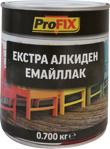 Profix алкидна кафява 0.7кг - Бои за метал