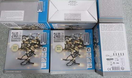 Светлинна верига 240 LED топло бяла светлина, снимка 3 - Светеща верига