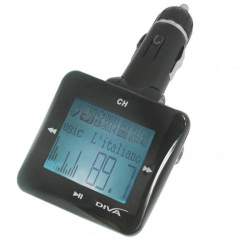 MP3 FM Трансмитер DIVA, RDS функция - Аксесоари за компютри и периферия