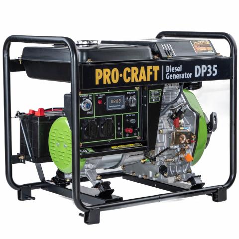Дизелов монофазен генератор Procraft DP35, снимка 6 - Дизелови генератори