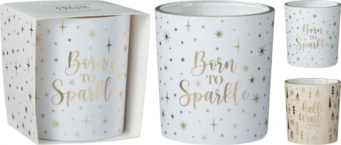 Коледна свещ 7х7.5 см - Коледни артикули