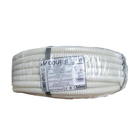 Тръба гофрирана PVC Ф16/11.3мм 50м 320N - Гофрирани изолационни тръби