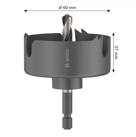 Боркорона Bosch WD 60 мм, снимка 2 - Боркорони за дърво