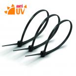 Кабелни презръзки 3.5х200 мм 100 бр. черни UV TYPE