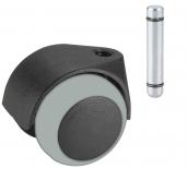 Колело за паркет 50мм., черно PVC