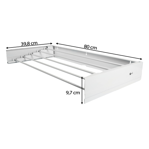 Стенен сушилник Slim White 4 м, снимка 2 - Стоящи простори