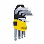 Комплект шестограми под ъгъл къси 1.5-10 мм Topmaster 9 бр.