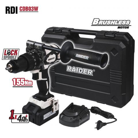 Акумулаторна безчеткова ударна бормашина Raider RDI-CDB03W 20V, снимка 2 - Акумулаторни бормашини