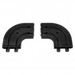 Завършващ ъгъл ляв и десен 2 броя черен