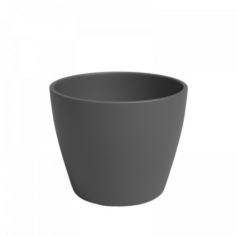 Кашпа за кактус Nubia ф9 см антрацит - Керамични кашпи