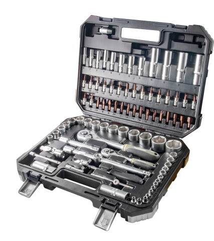 Комплект инструменти Topmaster 1/4" и 1/2" 86 части - Комплекти ръчни инструменти