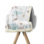 Коледно одеяло Sherpa 150x150 см бяло