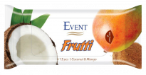 Мокри кърпи Event Кокос&манго, 15 бр 1+1 промо