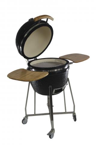Барбекю Kamado 60x57x88 см черно - Керамични грилове Кamado
