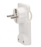 Щепсел плосък ORNO бял