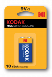 Алкална батерия Kodak MAX 9V 1бр.блистер