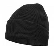 Плетена шапка, черна