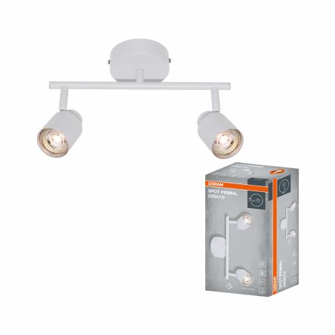 Спот двойка PRIMAL GU10 бял OSRAM, снимка 3 - Спотове