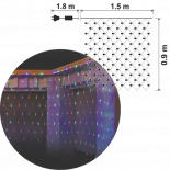 Светеща мрежа IN 1.5x0.9м, 160 разноцветни LED