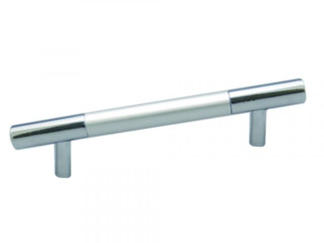 Дръжка мебелна алуминиева надлъжна 256мм мат хром - Метални дръжки