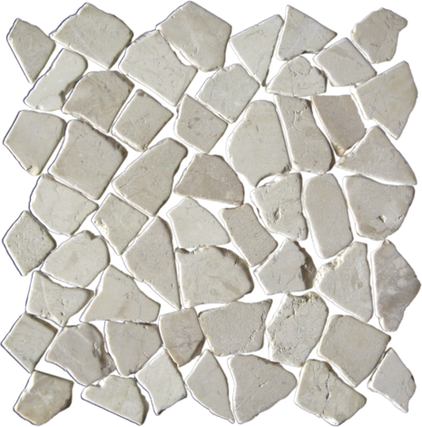 Моз. естествен камък бяла - Декор за кухня