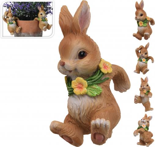 Зайче - декорация за саксия - Великденска украса