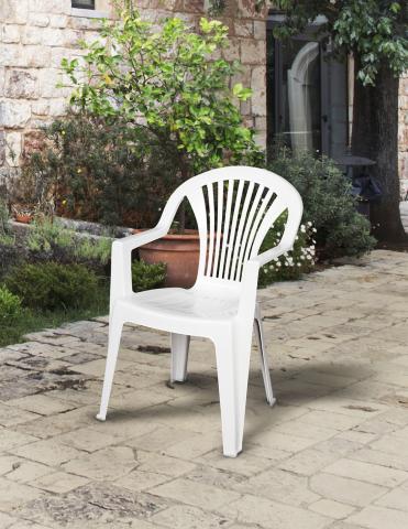 Стол LIDO, бял, снимка 2 - Pvc столове