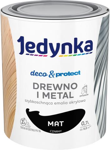 Бързосъхнеща боя Jedinka 0.7 л черен - Бои за метал
