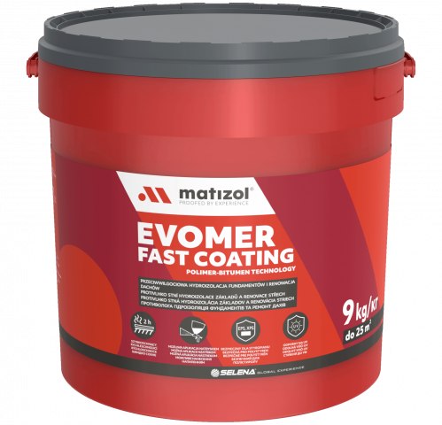 Бързо хидроизолационно покритие Matizol Evomer 9 кг - Битум