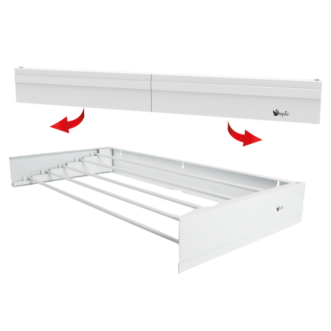 Стенен сушилник Slim White 4 м, снимка 4 - Стоящи простори