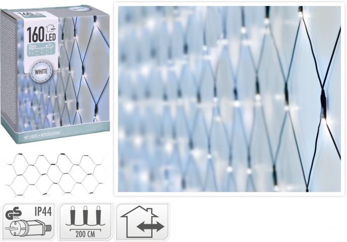 Светеща мрежа OUT,160 LED, бяла - Светеща мрежа/завеса