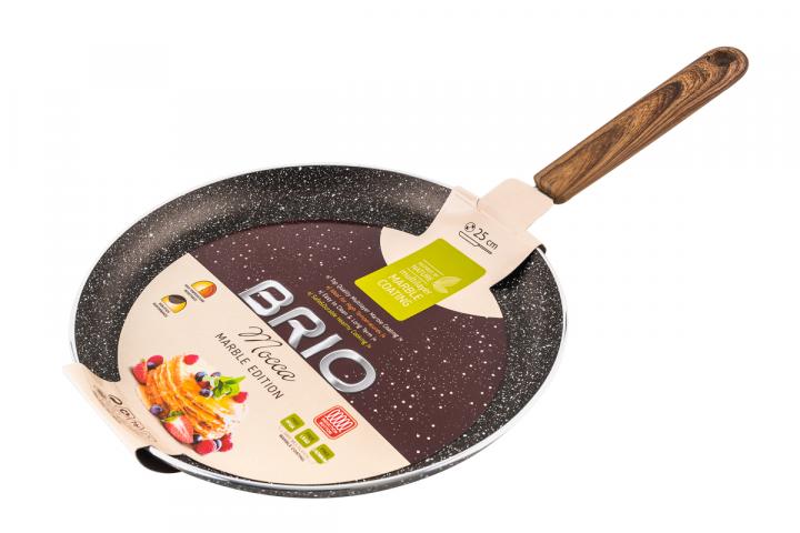 Тиган за палачинки Brio Mocca - Marble Edition 25 см - Тигани за палачинки