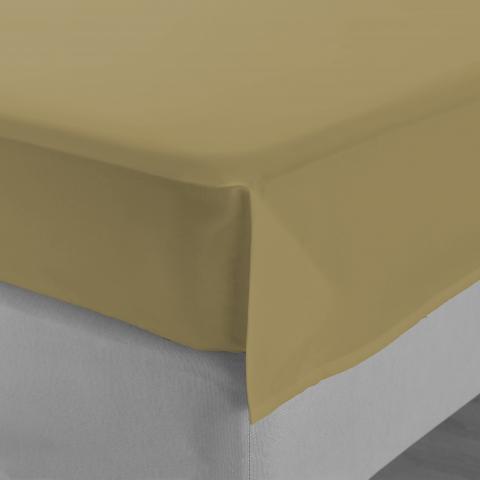 Долен чаршаф единичен 150x220 злато - Калъфки, чаршафи, пликове