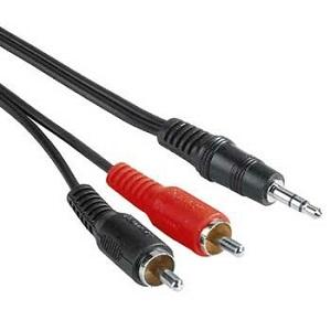 Аудио кабел жак-2чинч, 2м HAMA - Кабели и адаптери тв & аудио