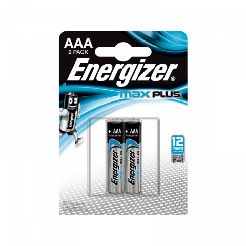 Батерия Energizer MAX PLUS АAA 1,5V 2бр. - Батерии