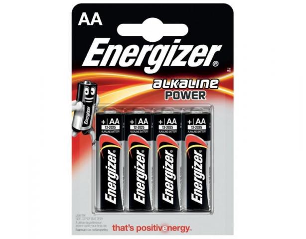 Батерия Energizer Alkaline Power AA 1.5V 3+1бр. - Батерии
