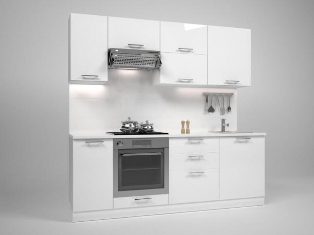Трейси Шкаф горен ъглов В 60-60х72x34 см, бял, снимка 5 - Модулни кухни с онлайн поръчка