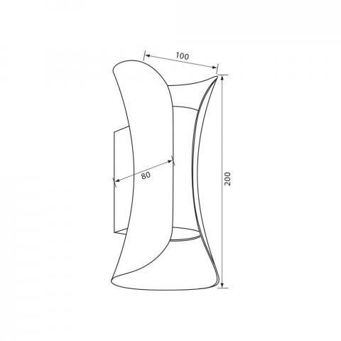 LED фасаден аплик Boston 10W 230V IP65 черно/злато, снимка 11 - Градински лампи