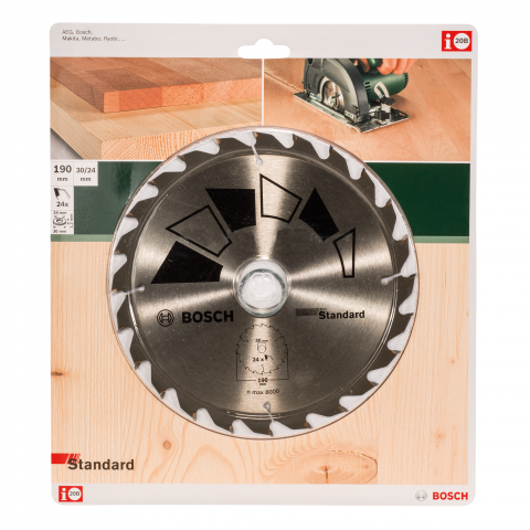 Циркулярен диск 190 мм Standard BOSCH - Циркулярни дискове