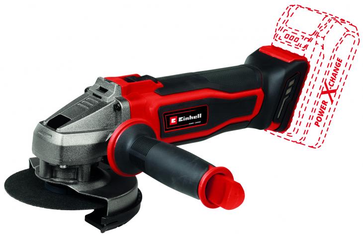 Акумулаторен ъглошлайф Einhell TE-AG 18/115-2 LI Solo PXC, снимка 3 - Акумулаторни ъглошлайфи