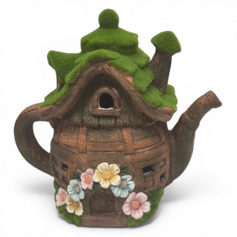 Градинска фигура чайник къщичка - Фигури